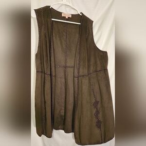 1x Philosophy Olive Green Sleeveless Vest